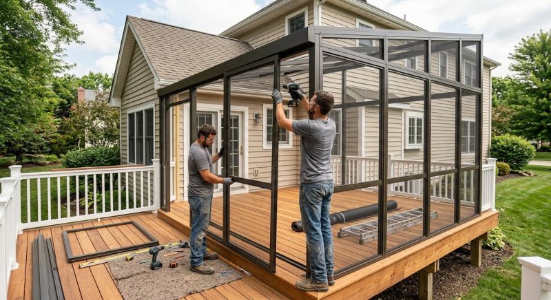 Deck Enclosure Construction in Chattanooga, TN