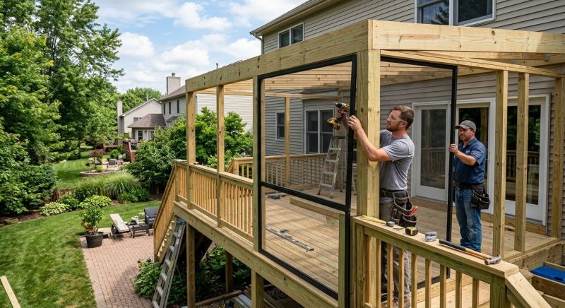 Deck Enclosure Installation in Boulder, CO