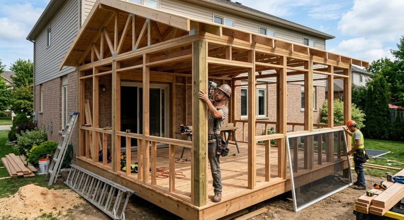 Deck Enclosure Installation in Asheville, NC