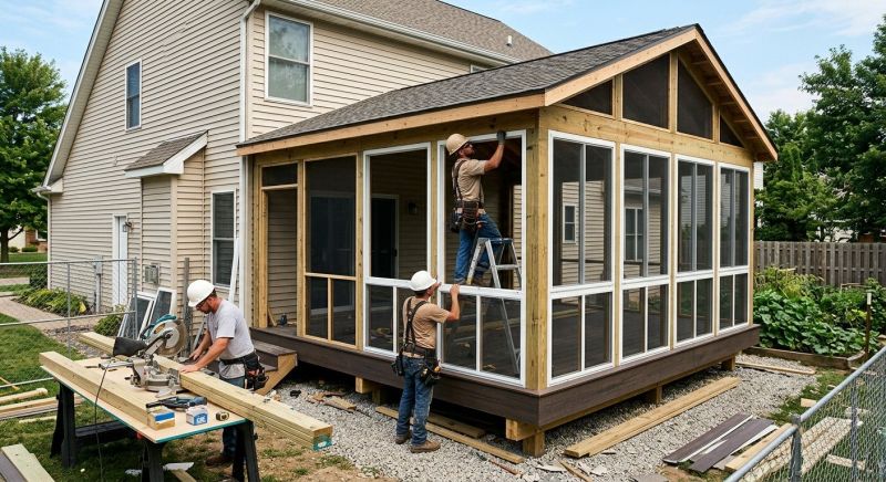 Enclosed Deck Installation in Austin, TX