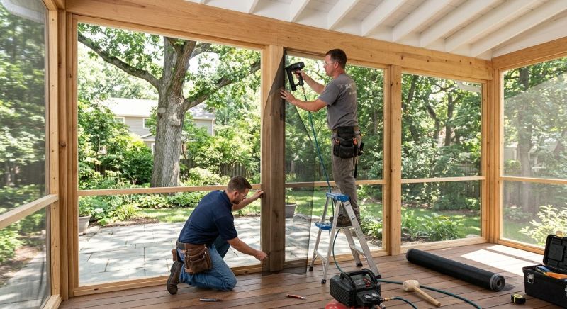 Enclosed Porch Construction in Longmont, CO