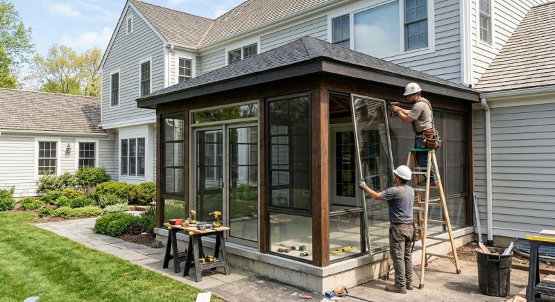 Enclosed Porch Construction in Austin, TX