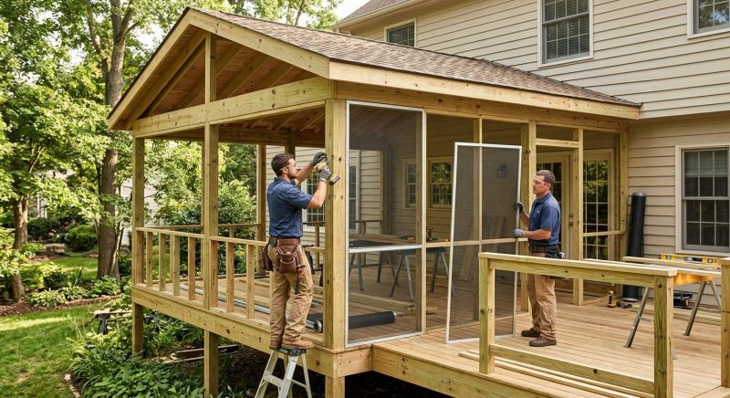 Enclosed Porch Installation in Austin, TX
