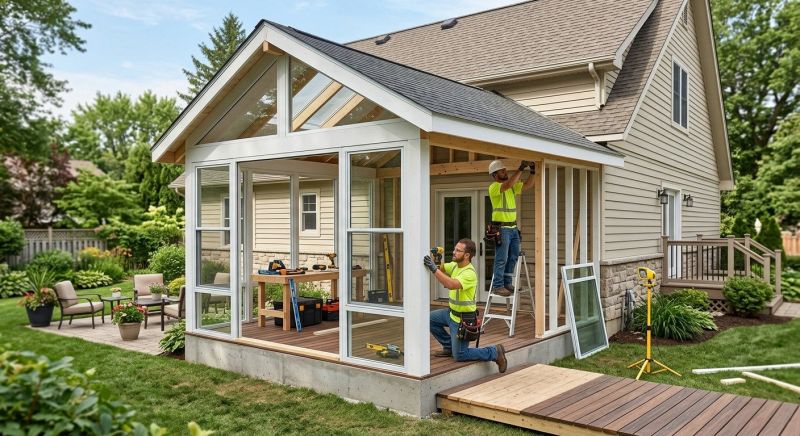 Enclosed Porch Installation in Austin, TX