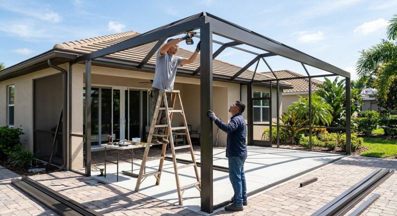 Lanai Enclosure Installation in Knoxville, TN