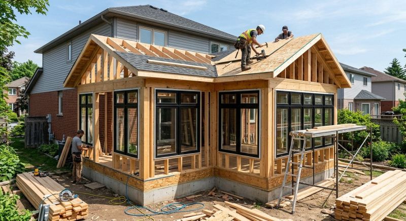 Sunroom Addition Construction in Austin, TX